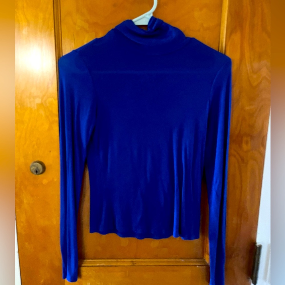 Sheer blue long sleeve.
